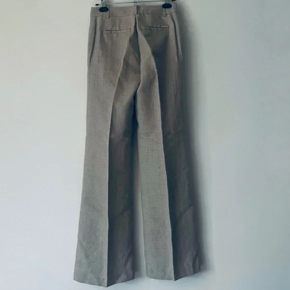 NWT MICHAEL Michael Kors Size 0 Flax Linen Wide-leg Trousers - Picture 8 of 12
